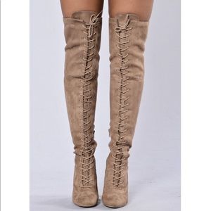 Love Me Long Time Boot - Taupe